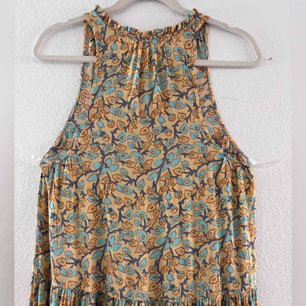 Spell & The Gypsy Collective Delirium Maxi Dress Gold Boho Floral XS Extra Small - Picture 12 of 15